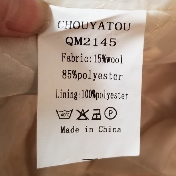 Chou Yatou poly and wool bend coat - Picture 10 of 11